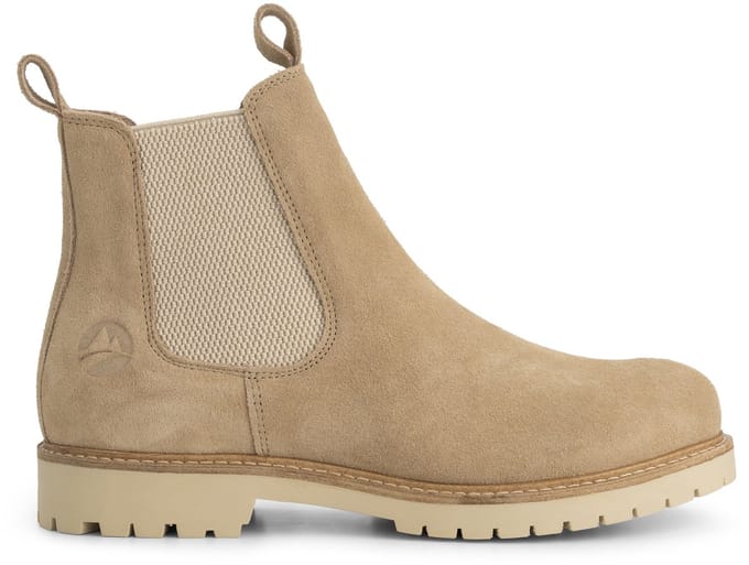 Travelin' Skovdal Dames - Chelseaboot - Suede - Zand