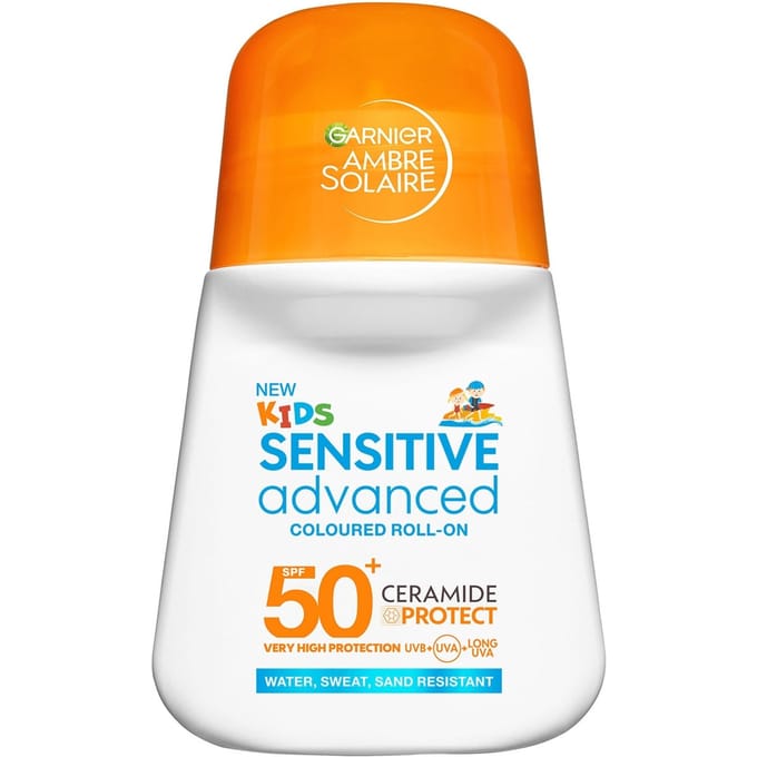 Garnier Ambre Solaire Sensitive Advanced kids colored roll-on SPF 50+