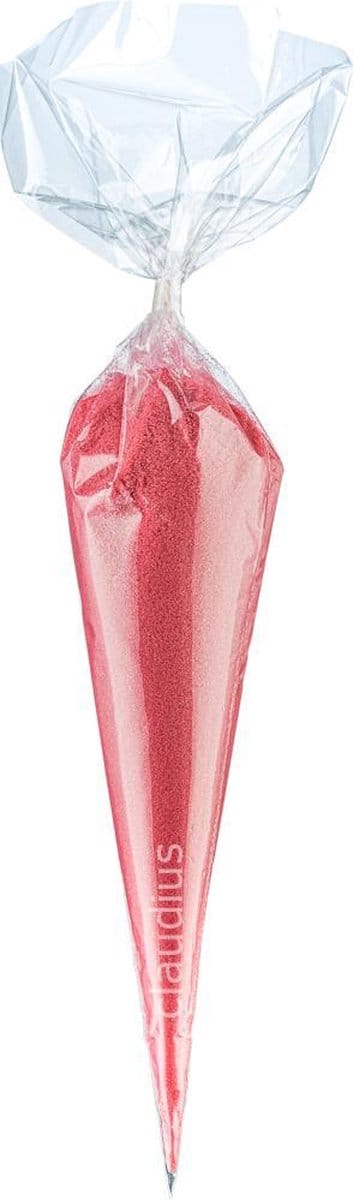 Scrubzout Fruity Melon - 300 gram in puntzak transparant - set van 6 stuks - Hydraterende Lichaamsscrub