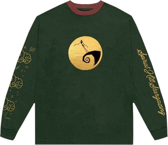 Disney The Nightmare Before Christmas - Spiral Hill Longsleeve shirt - M - Groen