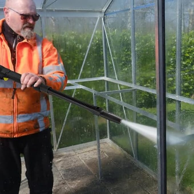 Sproeilans-verlengset voor hogedrukreiniger, 0,4 m verlenging, compatibel met K2-K7