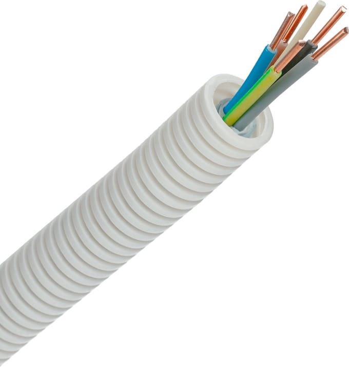 Snelflex flexibele buis VOB draad 5G2.5mm2 - 20mm per rol 100 meter (SF5G25)