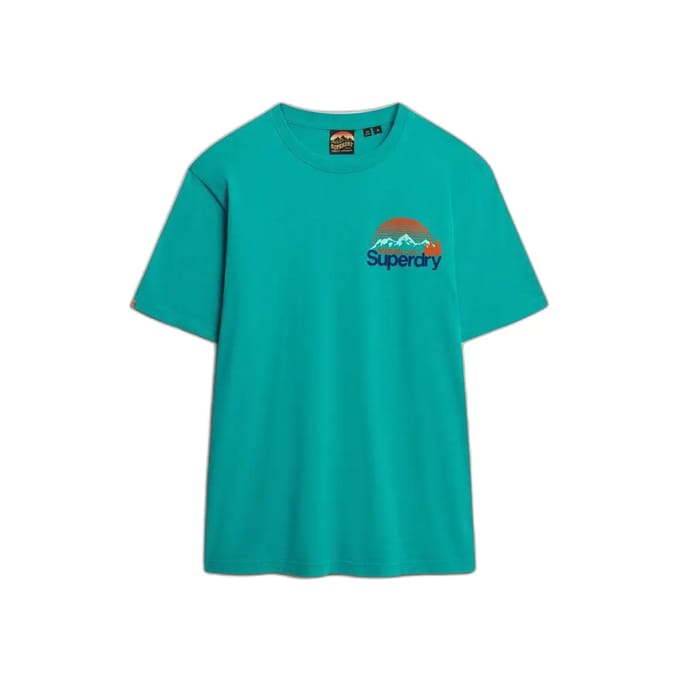 Superdry - Great Outdoors T-shirt met Core logo op de borst - Heren - T-shirts