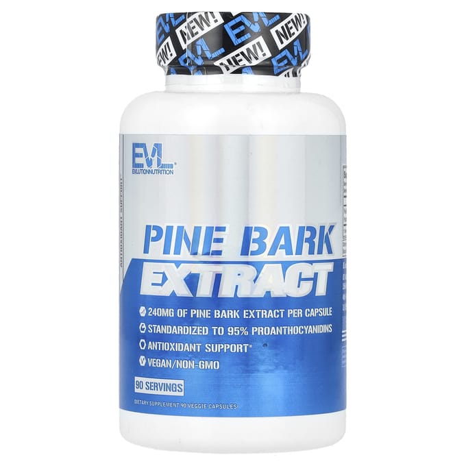EVLution Nutrition, Extrait d'écorce de pin, 240 mg, 90 gélules végétales