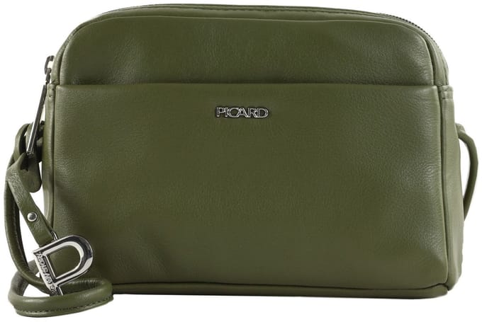 PICARD Leren schoudertas handtas Really Hand Bag Olive olijfgroen
