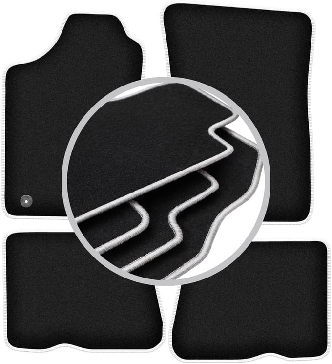 CARLUX-SILVER automatten voor: Renault 19 cabrio, hatchback, sedan, chamade (1988-1996)