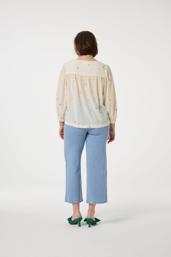 Fabienne Chapot Bindi Top Cosy White Maat: 38 | Longsleeves Outlet | Dames | Wit