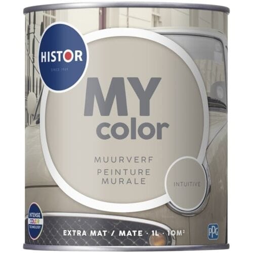 Histor MY Color Muurverf Intuitive - Extra Mat - Reinigbaar - Extra Dekkend - 1L - Beige