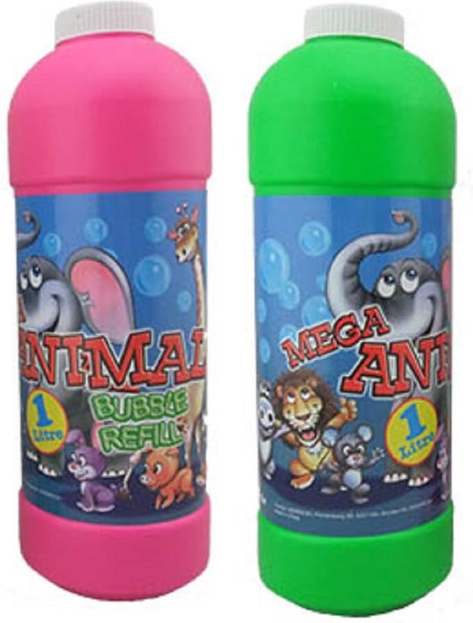 Bellenblaas mix navulling - 2x - 1 liter/1000 ml - bubbels maken
