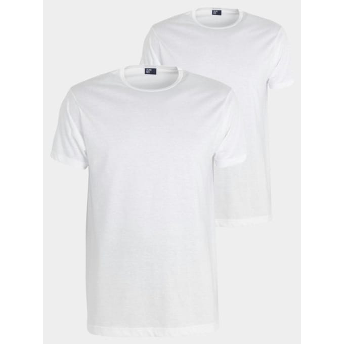 Alan Red Derby O-Hals T-Shirt Wit (2Pack) - Maat XXL - Heren - T-shirt Basic
