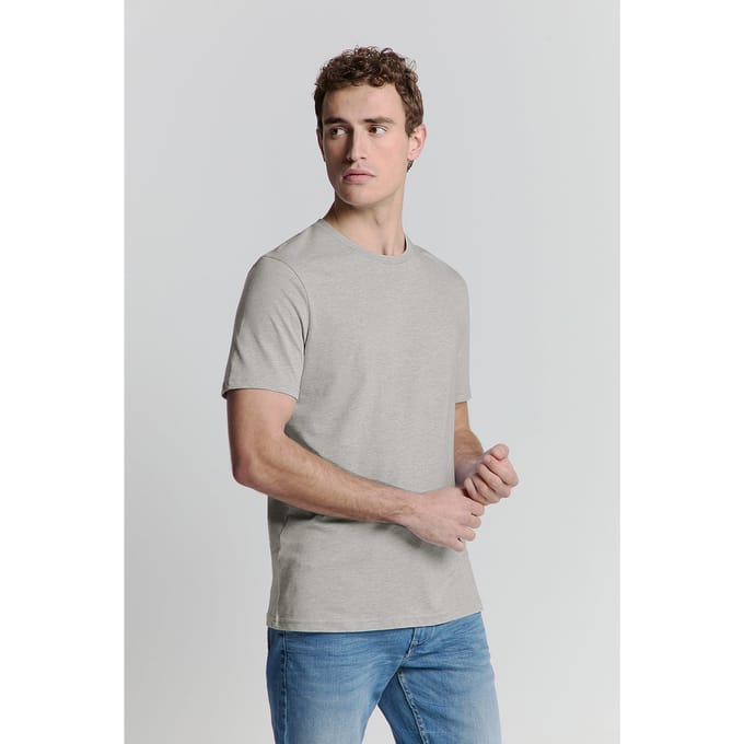 No Excess T-shirt crewneck melange cloud
