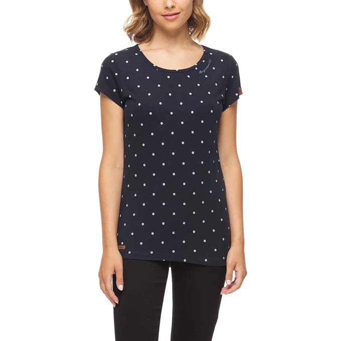 Katoenen T-shirt voor vrouwen Ragwear Mint Dots