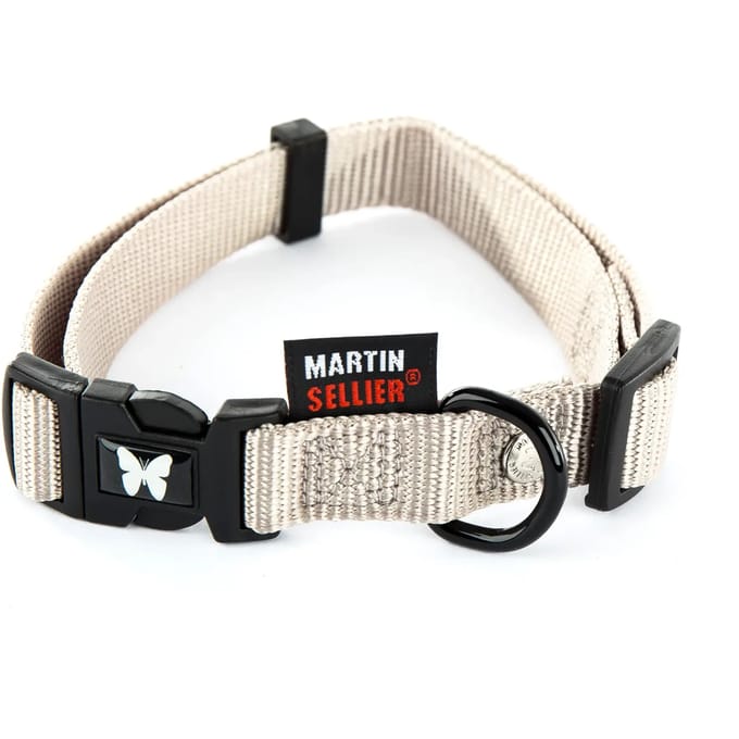 Verstelbare nylon hondenhalsband Martin Sellier 25-45/65