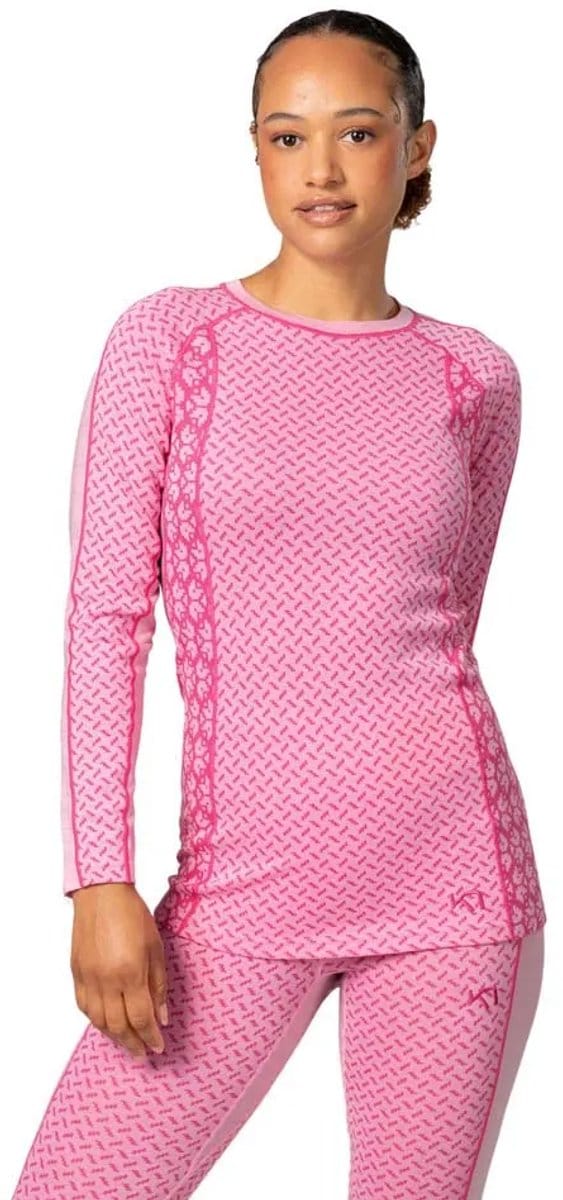Kari Traa Lekker Lange Mouwen Basislaag Roze M Vrouw
