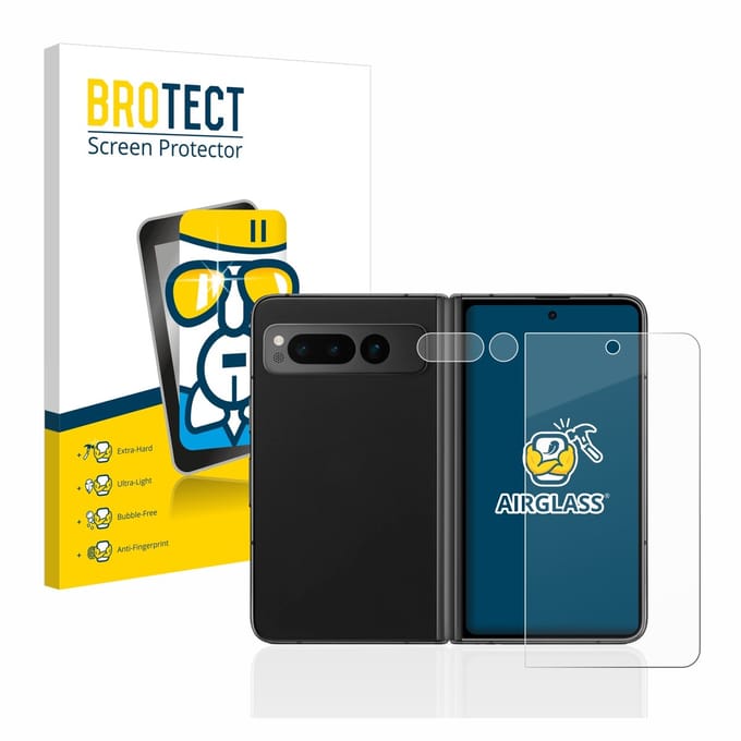 Screenprotector voor Google Pixel Fold (Voor+Camera) Beschermglas transparant