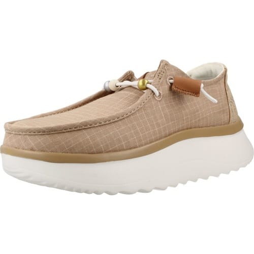 HEYDUDE - Wendy Peak Baja Dames Instappers Stripe Tan - Maat 36