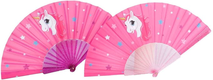 Pocket Money Unicorn Hand Fan - assorted