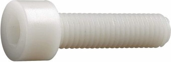 (12 STUKS) M8X50 INBUSBOUT NYLON (POLYAMIDE PA 6,6) DIN 912 (ISO 4762)