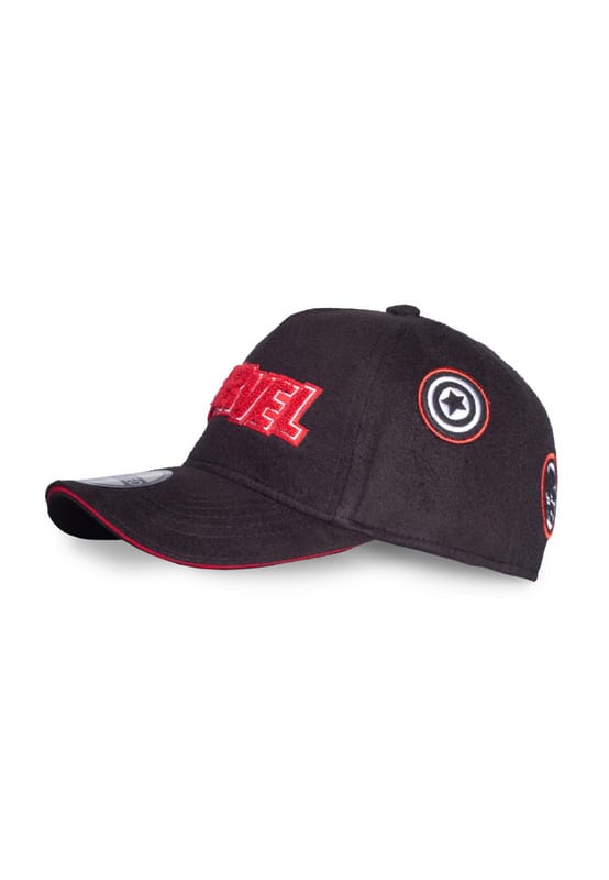 Marvel - Disney Cap - Patches - zwart-rood