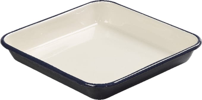 Ovenschaal, Indigo/Ivory, Geëmailleerd Staal, 33 x 33 cm - Tala