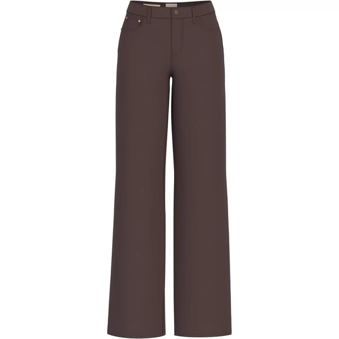 Zwarte palazzo broek voor dames Guess