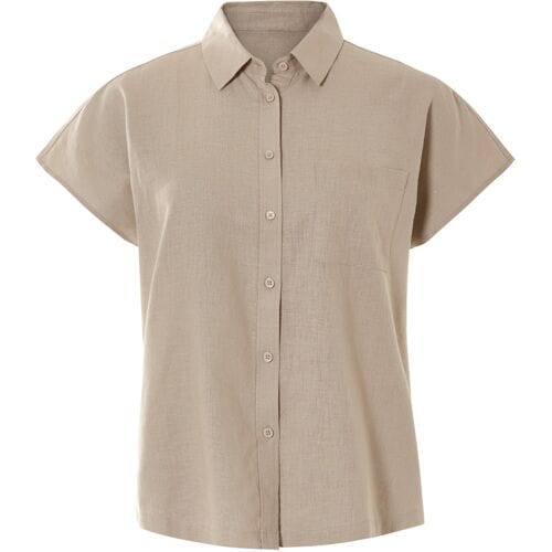 esmara Linnen dames blouse (Taupe, 34)