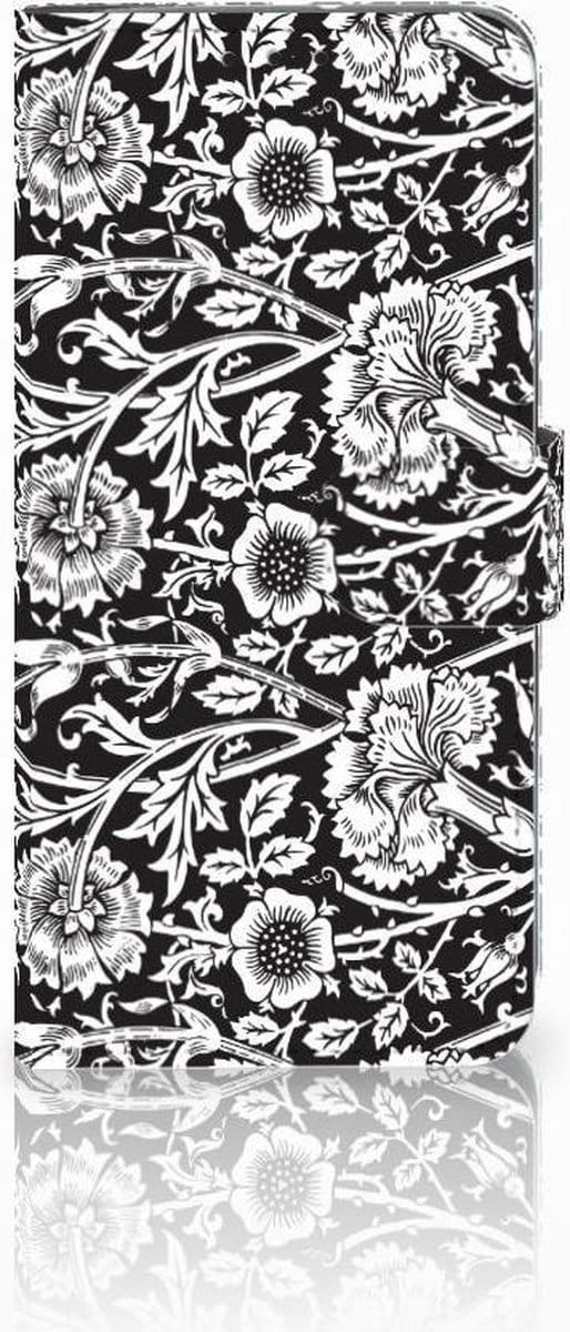 Motorola Moto G7 Power Hoesje Black Flowers