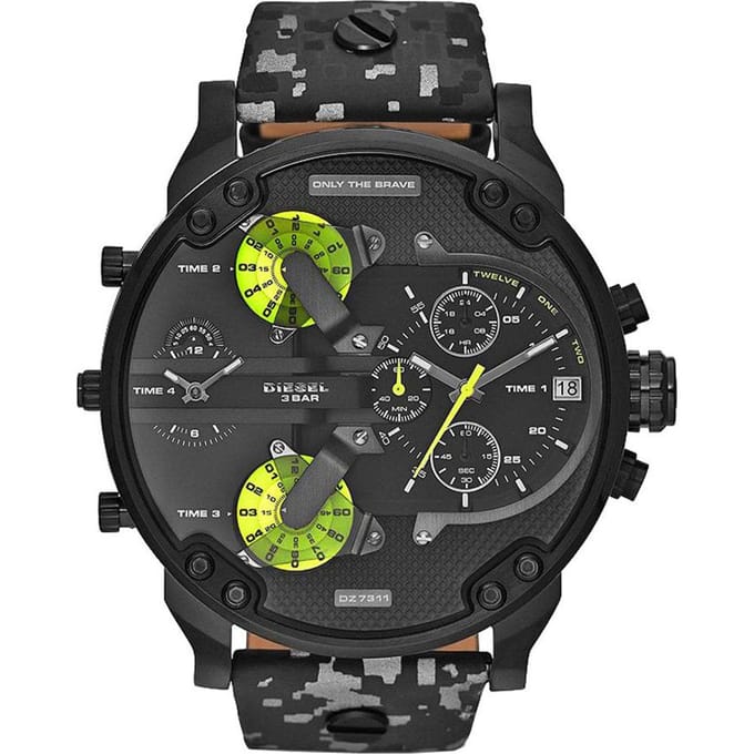 Diesel DZ7311 Mr Daddy 2.0 Camouflage herenhorloge met chronograaf