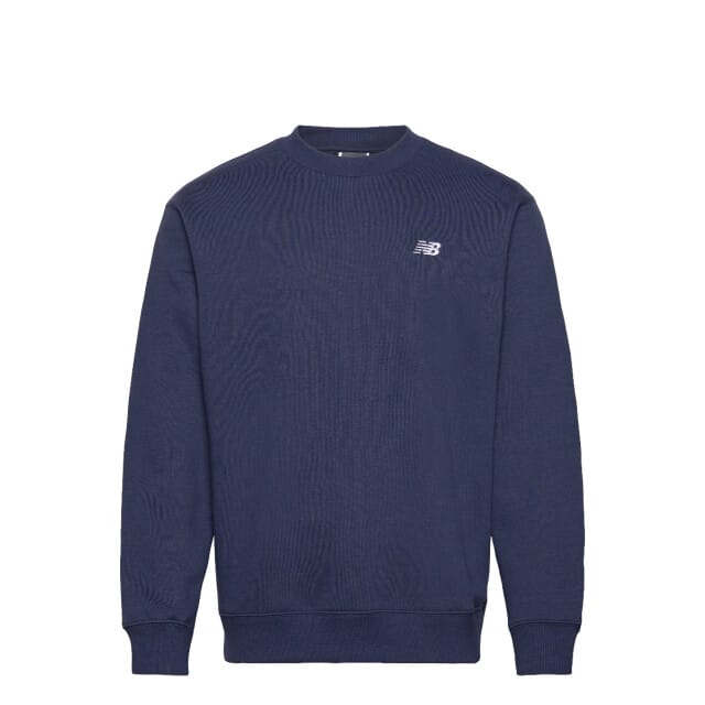 New Balance Sport Essentials Fleece Crew Heren Trui - NAVY