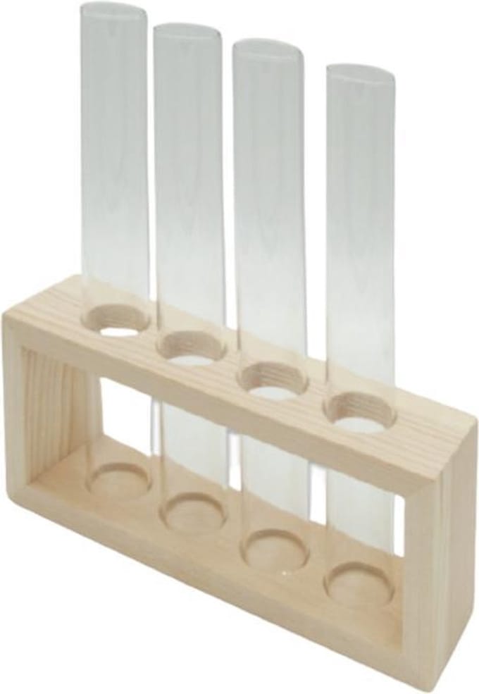 Velda Plantenvaasje Lucky Lotus 20 Cm Hout/glas