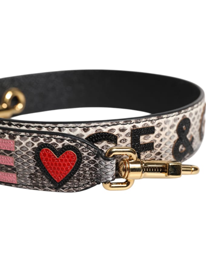 Multicolor DG AMORE Patch Bag Schouderband