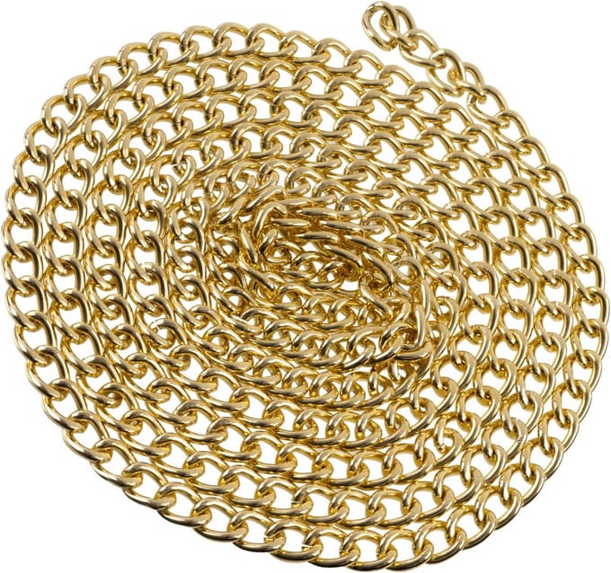 Decoratieve ketting - Metalen schakels - DIY projecten - Veelzijdig accessoire - 2 meter - Goudkleurig