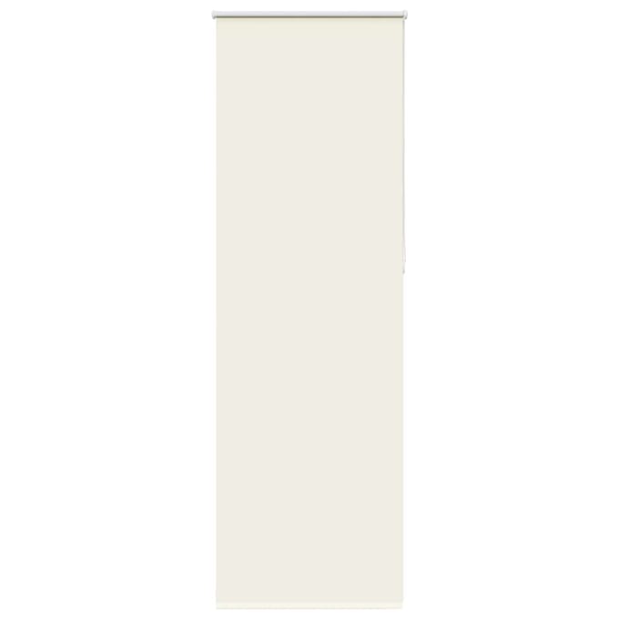 vidaXL - Rolgordijn - verduisterend - gebroken - wit - 65x210 - cm - stofbreedte