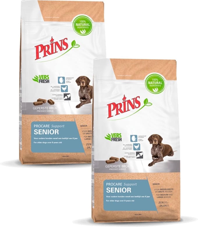 Prins Procare Senior Gevogelte - Hondenvoer - 2 x 3 kg