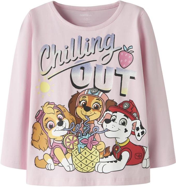 NAME IT - NMFMARIA PAW LS TOP CPLG - Meisjes - Lange mouwen shirts