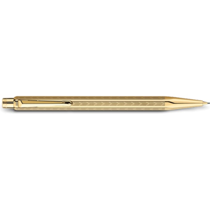 Caran d'ache ecridor vulpotlood 0,7 mm chevron, verguld