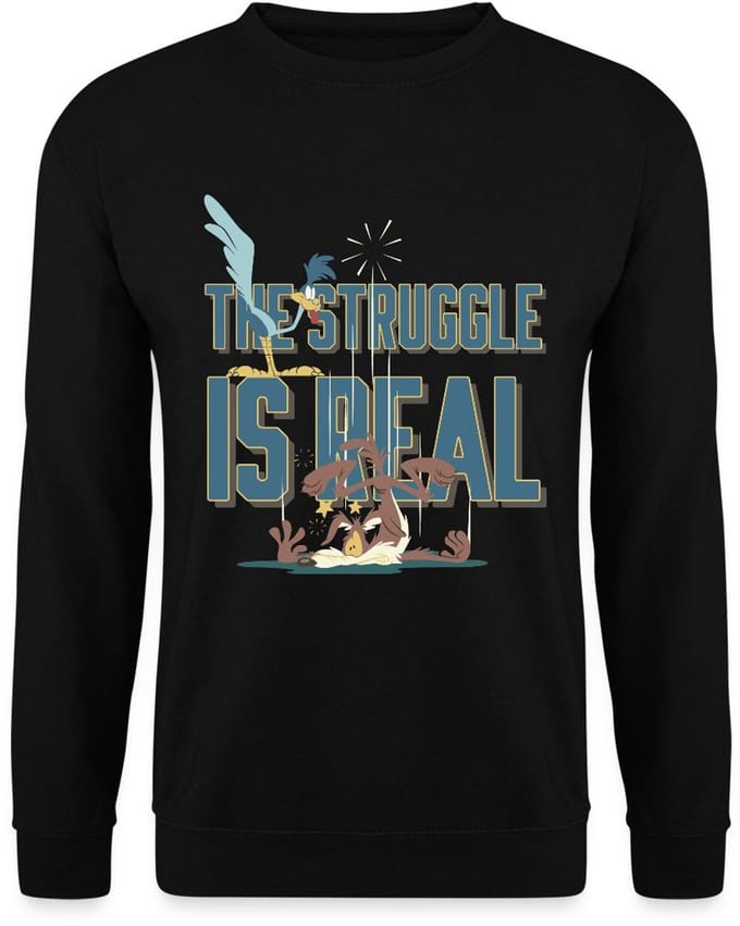 Looney Tunes The Struggle Is Real Sweater Heren
