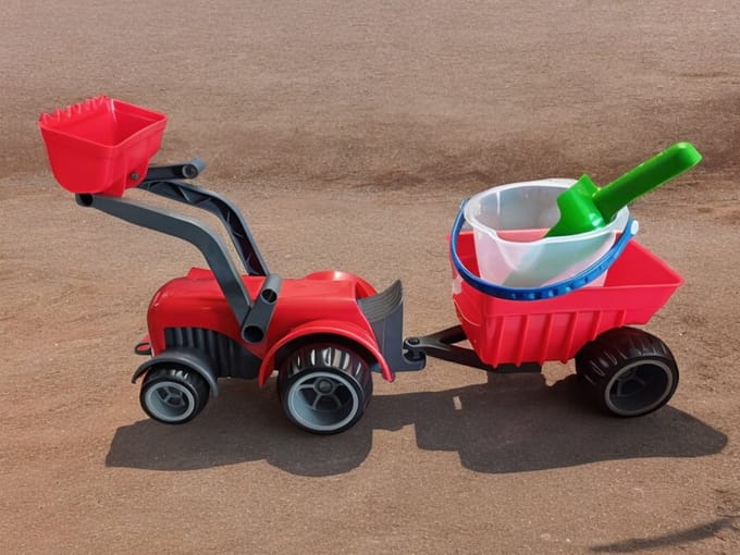 Strand Truck speel set met schep en emmer Beloduc