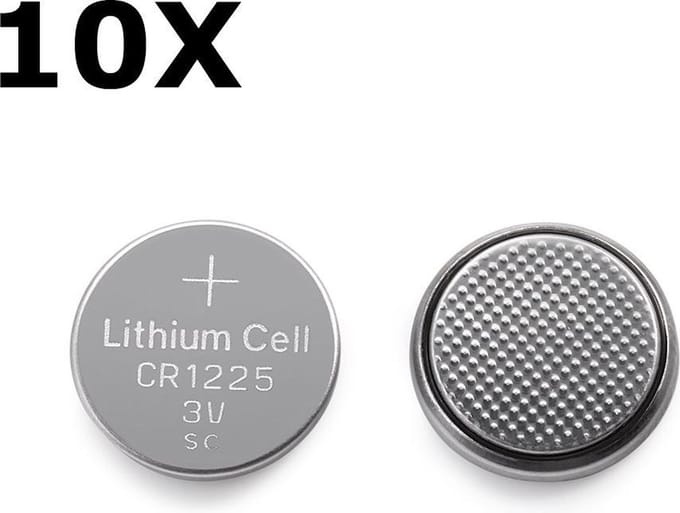 Batterij - CR1225 - 10 stuks - Lithium - Knoopcelbatterij