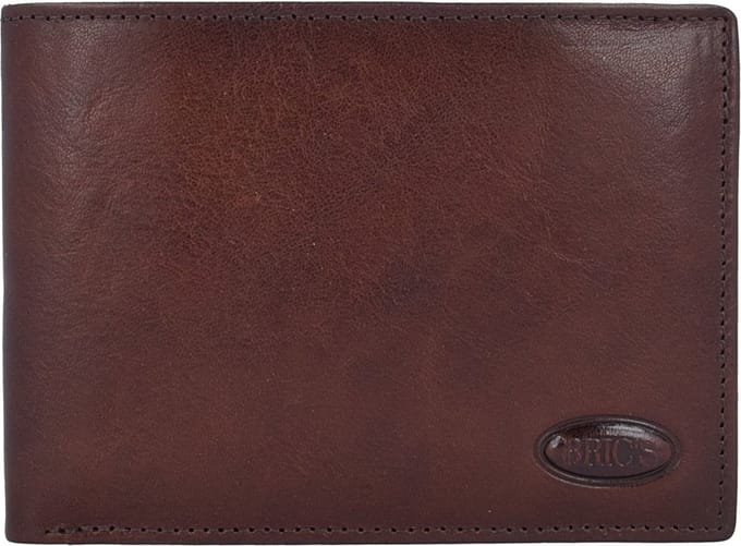BRIC'S Leren Kaarthoes Monte Rosa Wallet Brown Bruine