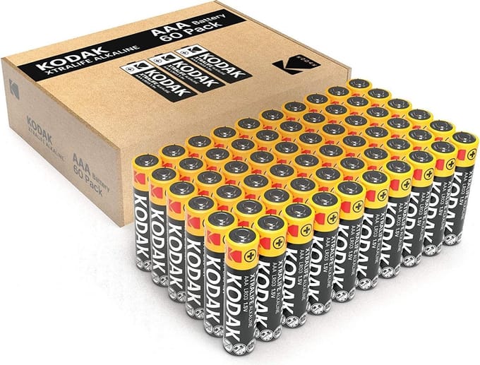 Kodak Xtralife - AAA Alkaline batterijen - 60 stuks