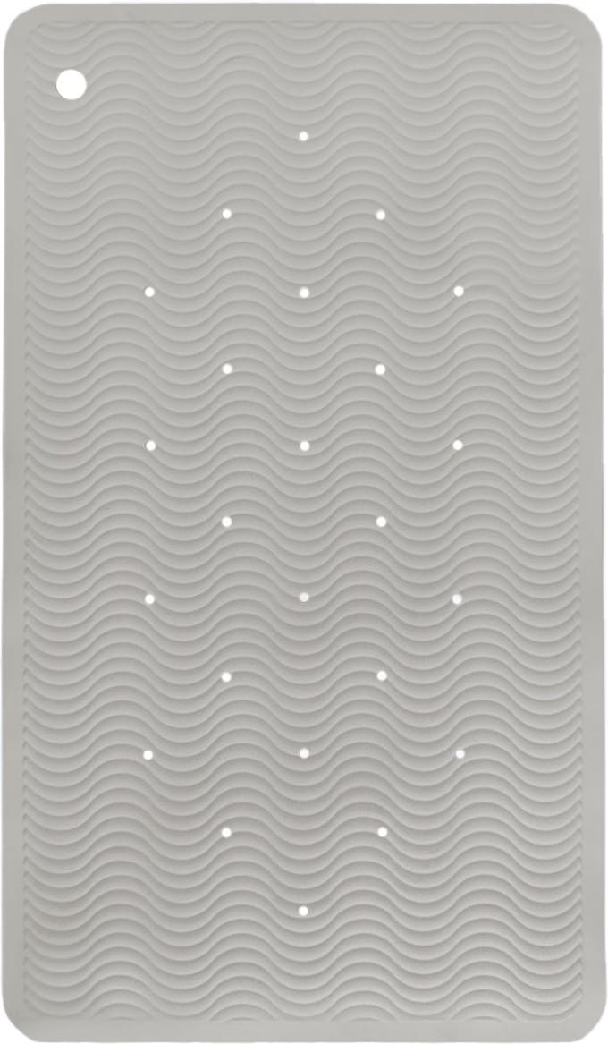 HEVEA Wave Badmat Rectangle - Granite