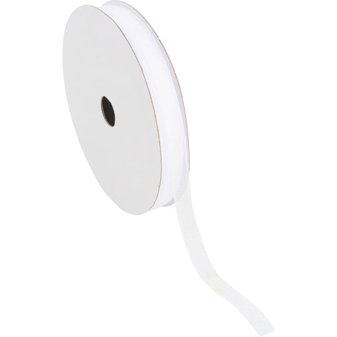 Organza lint, 6 mm - Wit