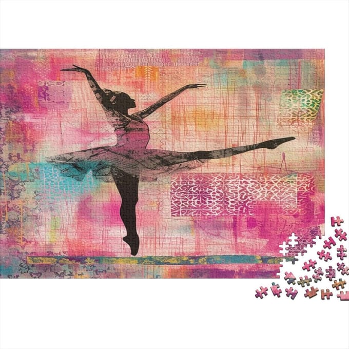 Dans Puzzel - 1000 Stukjes - Ontspanning Thuis - Gerecycled Karton - 75 x 50 cm