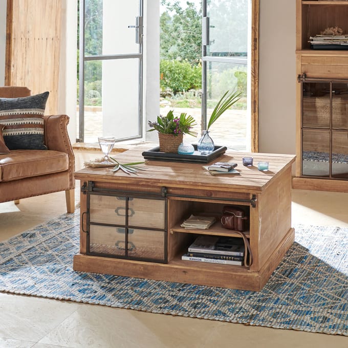 LOBERON Salontafel Finegand antiekbruin