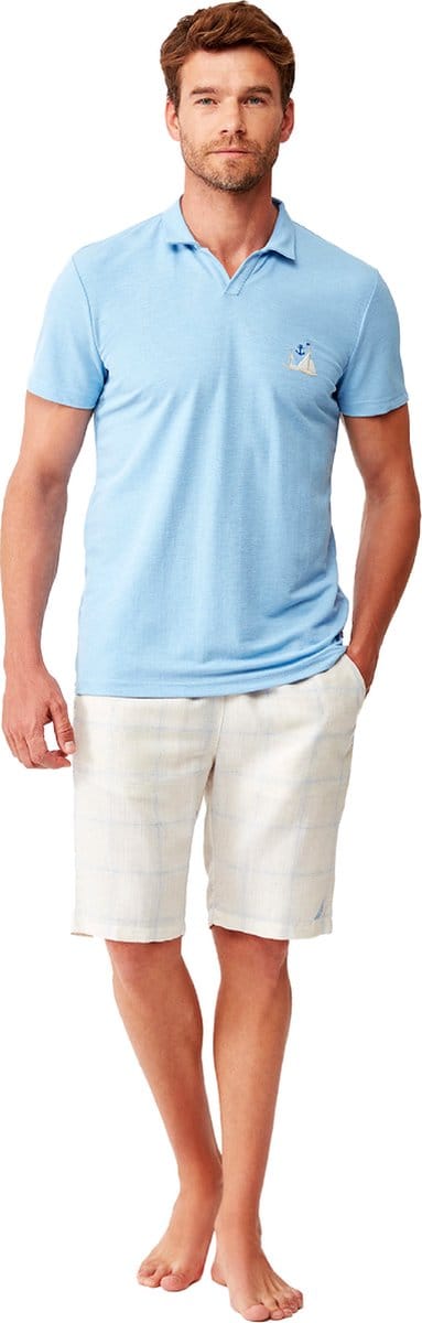 Nautica - Heren Pyjama Set, Korte Mouwen - S