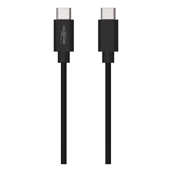 Ansmann USB-C kabel data en opladen 120 cm zwart snel laden.
