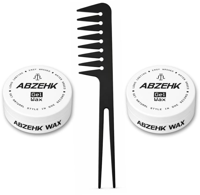 Haarwax - Gel Wax - 150 ml - Abzehk - Met Styling Kam - Haarstylingtools