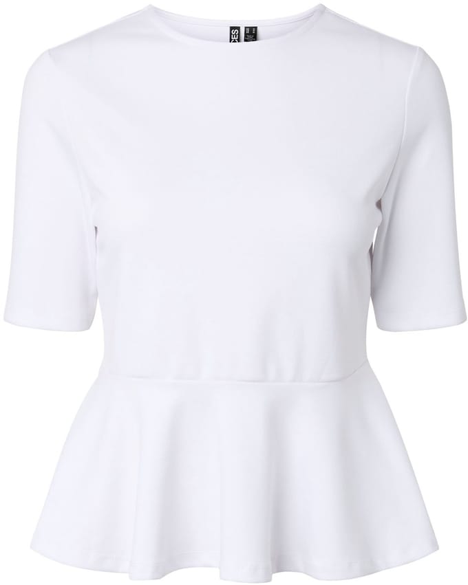 PIECES - PCALISA SS PEPLUM TOP JRS NOOS BC - Meisjes - Blouses