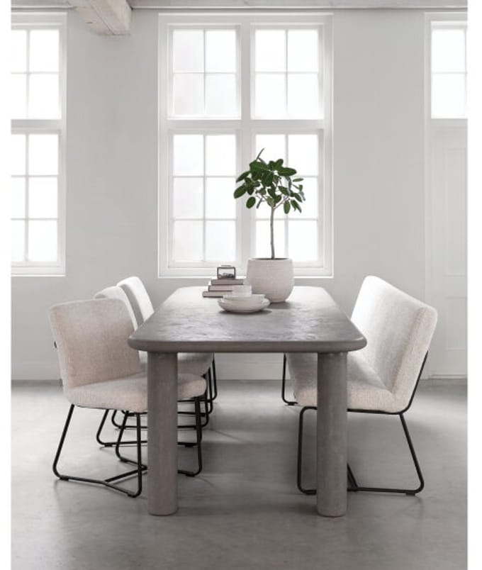 DTP home Scala Eettafel Clio rechthoekig 260x100x76 cm – Mortex – Dusk